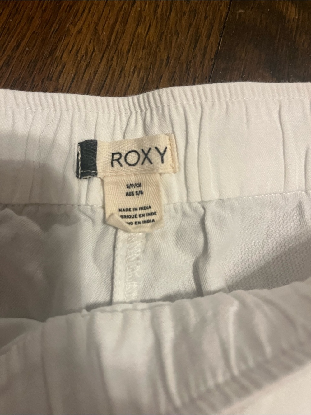 Roxy White Drawstring Athletic Shorts - Picture 3 of 4